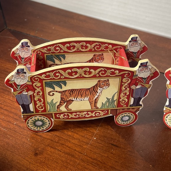 Kurt Adler Circus Train Seal Lion Acrobat Ornament 1991 Performance 14 Piece Set - Picture 6 of 8